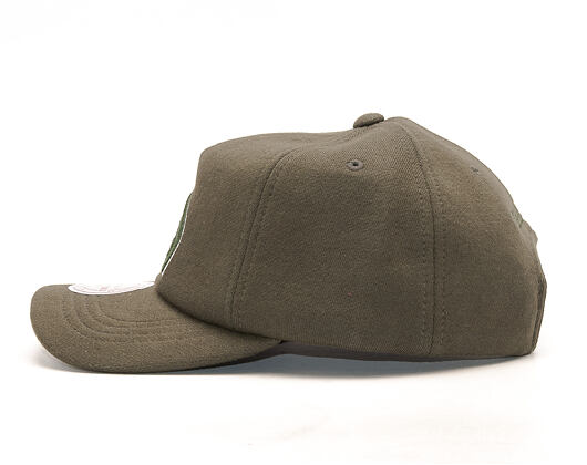 Kšiltovka Mitchell & Ness Throwback Seattle Supersonics Olive Snapback