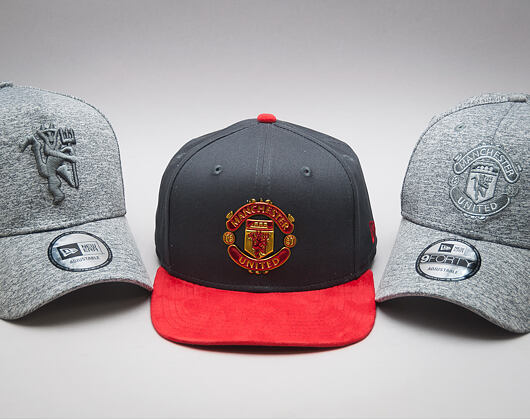 Kšiltovka New Era Suede Visor Manchester United Grey 9FIFTY Snapback