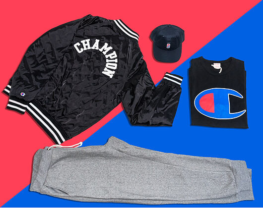 Bomber Champion Reverse Weave Black