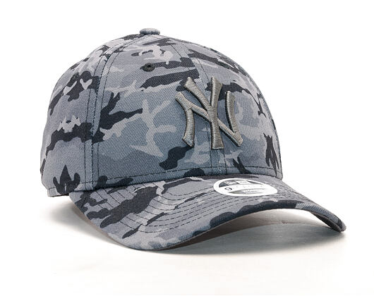 Dámská Kšiltovka New Era Seasonal Camo New York Yankees 9FORTY Dark Grey/Camo Strapback