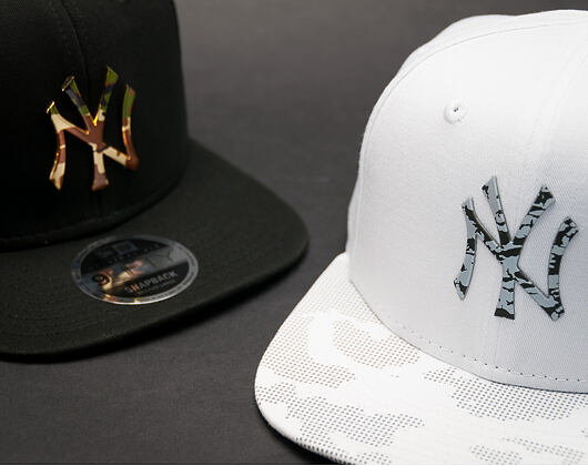 Kšiltovka New Era Camo Metal Logo New York Yankees 9FIFTY Black Snapback