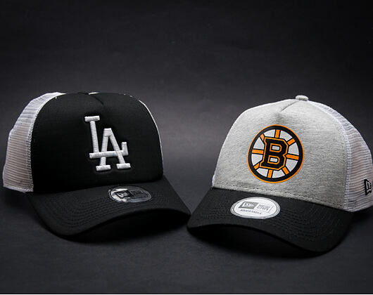 Kšiltovka New Era Jersey Mesh Boston Bruins 9FORTY TRUCKER Official Team Color Snapback