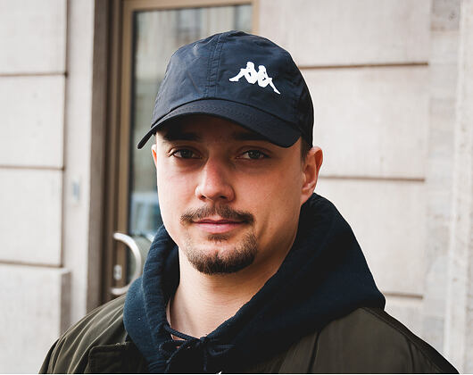 Kšiltovka Kappa Vigoleno Black/White Strapback