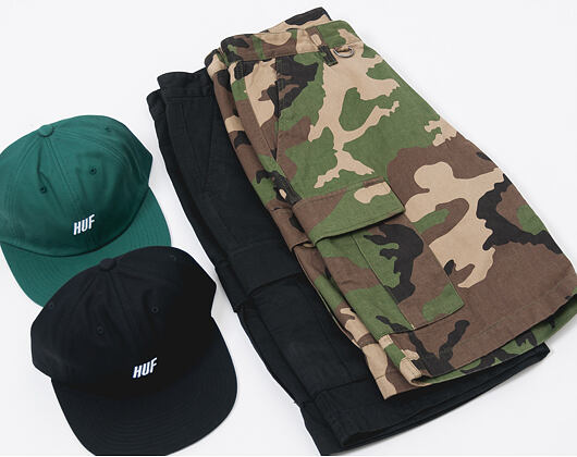 Kraťasy HUF Fatigue Cargo Woodland Camo