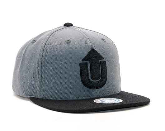 Kšiltovka UPFRONT Logo FV Grey/Black Snapback