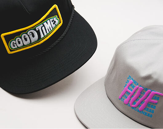 Kšiltovka HUF Apparel Cap Good Times Black Snapback