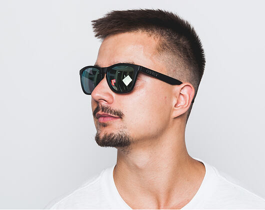 Sluneční Brýle Oakley Frogskins Matte Black/Emerald Iridium Polarized 24–404