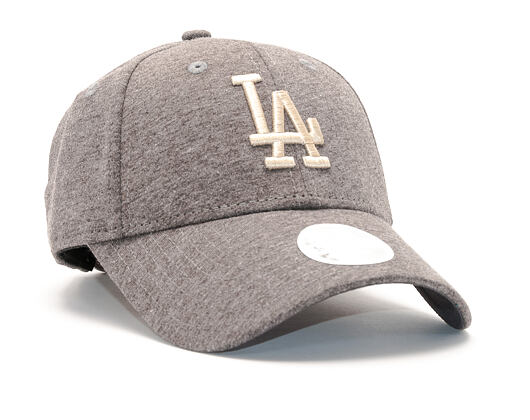 Dámská Kšiltovka New Era Jersey Essential Los Angeles Dodgers 9FORTY Grey Heather/Khaki Strapback