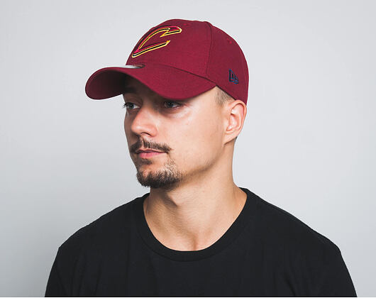 Kšiltovka New Era The League Cleveland Cavaliers Red C Logo 9FORTY Official Team Colors Strapback
