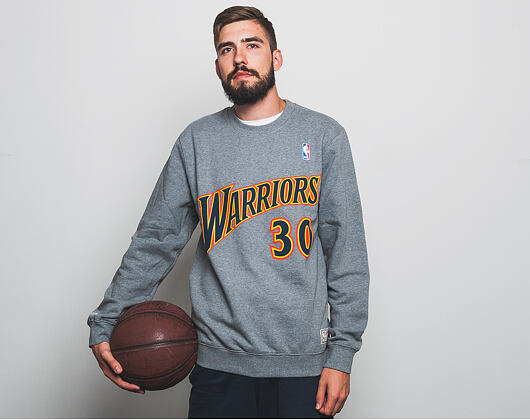 Mikina Mitchell & Ness Name & Number 30 Curry Golden State Warriors Official Team Color
