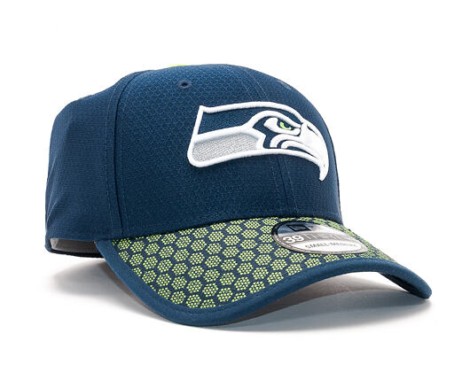 Kšiltovka New Era On Field NFL17 Seattle Seahawks 39THIRTY Official Team Color