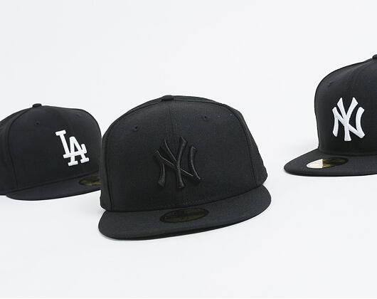 Kšiltovka New Era 59FIFTY Black On Black New York Yankees Fitted Black