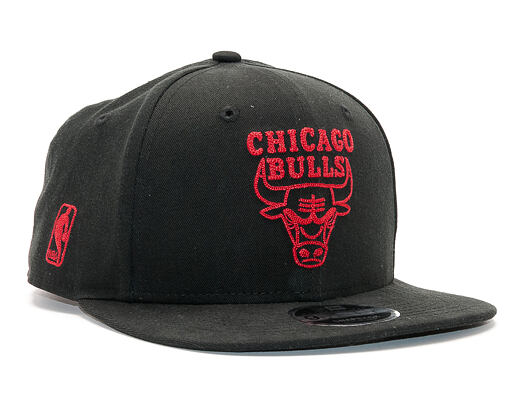 Kšiltovka New Era Chainstitch Chicago Bulls 9FIFTY Black Snapback