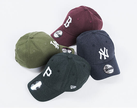 Kšiltovka New Era Seasonal Heather Boston Red Sox 9FORTY Heather Maroon/White Strapback