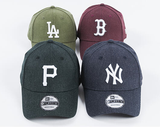 Kšiltovka New Era Seasonal Heather Los Angeles Dodgers 9FORTY Heather Olive/White Strapback