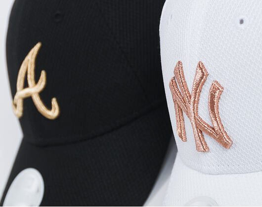Dámská Kšiltovka New Era Sport Atlanta Braves 9FORTY Black/Gold Strapback