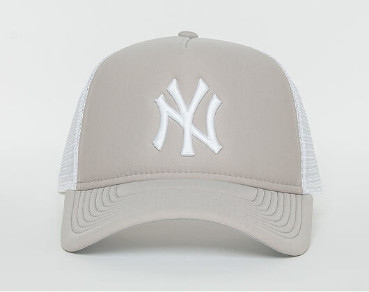 Dámská Kšiltovka New Era Essential A-Frame Trucker New York Yankees 9FORTY Gray/White Snapback