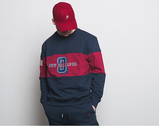Mikina New Era World Hood Crew Night Shift Navy/Cardinal