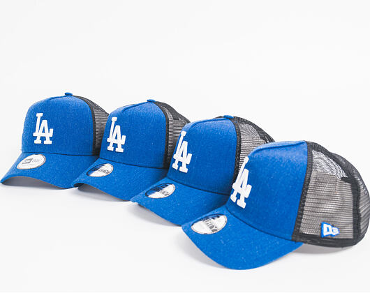 Dětská Kšiltovka New Era Seas Heather Aframe Trucker Los Angeles Dodgers 9FORTY Youth Heather Light 