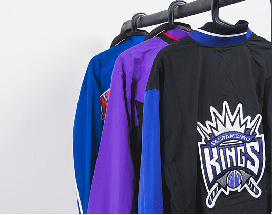 Bunda Mitchell & Ness Authentic Warm Up Toronto Raptors Black/Purple