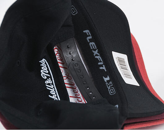 Kšiltovka Mitchell & Ness - Branded Pinscript Classic Red - Black/White
