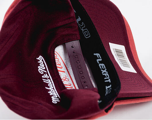 Kšiltovka Mitchell & Ness Pinscript High Crown 110 Maroon Snapback