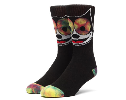 Ponožky HUF Felix The Cat Socks Hypnotize Black
