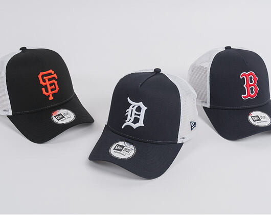 Kšiltovka New Era  Team Essential Boston Red Sox 9FORTY A-FRAME TRUCKER  Official Team Color /