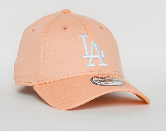 Kšiltovka New Era  League Essential  Los Angeles Dodgers 9FORTY Strapback Posh Peach / Optic White