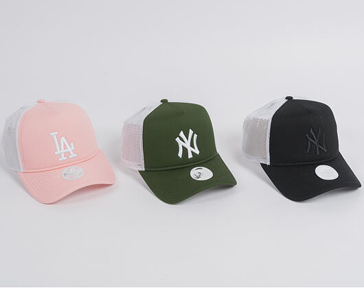 Dámská Kšiltovka New Era  Wmns League Essential Trkr Neyya  9FORTY A-FRAME TRUCKER  Rifle Green / Op