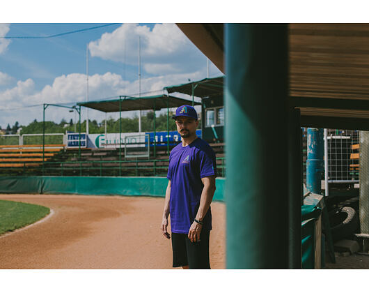 Triko New Era Coast 2 Coast Chest Tee Arizona Diamondbacks Purple