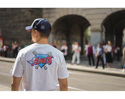 Triko New Era Coast 2 Coast Chest Tee Anaheim Angels White