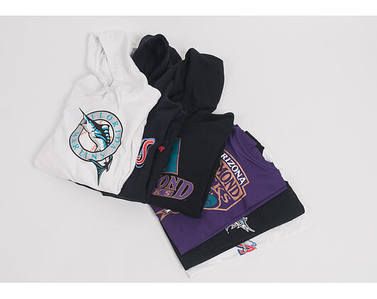 Mikina S Kapucí New Era Coast 2 Coast Po Hoody Florida Marlins White