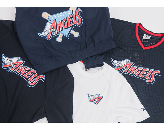 Mikina S Kapucí New Era Coast 2 Coast Po Hoody Anaheim Angels Navy Heather