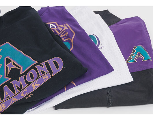 Bunda New Era Coast 2 Coast Track Jacket Arizona Diamondbacks Black/Purple