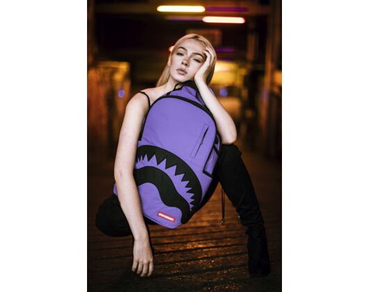 Batoh Sprayground 3M Purple Black Rubber Shark