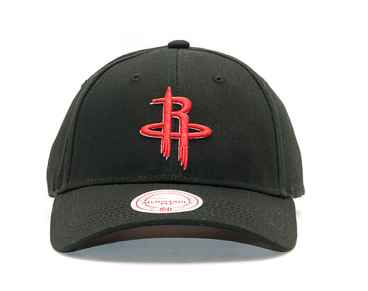 Kšiltovka Mitchell & Ness Team Logo Low Pro Houston Rockets Black Snapback