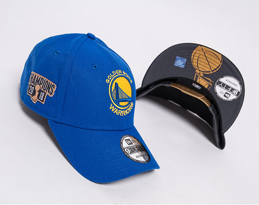 Kšiltovka New Era NBA Champions 2018 LOCKER ROOM Champs Patch Golden State Warriors 9FORTY Official