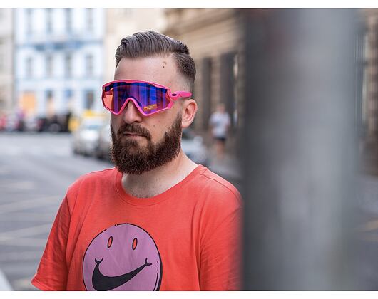 Sluneční Brýle Oakley Wind Jacket 2.0 Matte Neon Pink/ Prizm Trail OO9418-1445