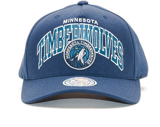 Kšiltovka Mitchell & Ness NBA Team Arch Pinch Panel 110 Minnesota Timberwolves Navy Snapback