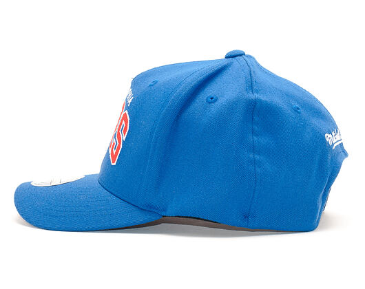 Kšiltovka Mitchell & Ness NBA Team Arch Pinch Panel 110 Philadelphia 76ers Blue Snapback