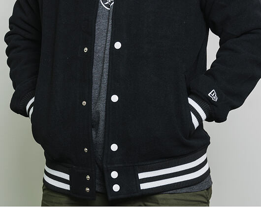 Bunda New Era Team Apparel Varsity Jacket Oakland Raiders Black