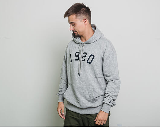 Mikina S Kapucí New Era Branded Po Hoody Light Grey Heather