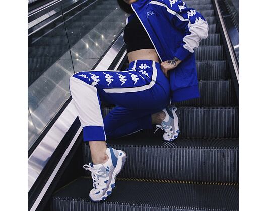 Tepláky Kappa Banda 10 Alen Blue Royal/White