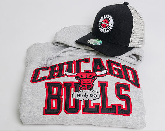 Mikina S Kapucí Mitchell & Ness Play Off Win Hoody Chicago Bulls