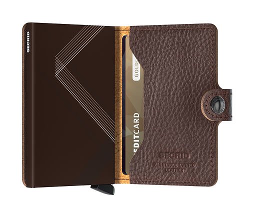 Peněženka Secrid Miniwallet Stitch Linea Espresso