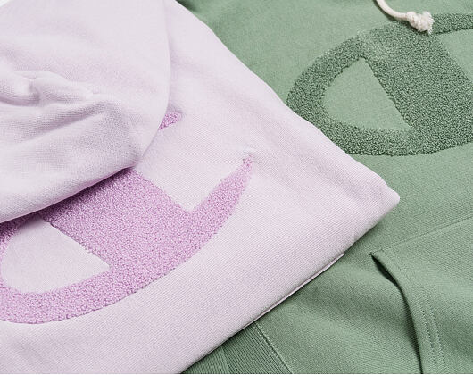 Mikina Champion Hooded Sweatshirt Reverse Weave Pink