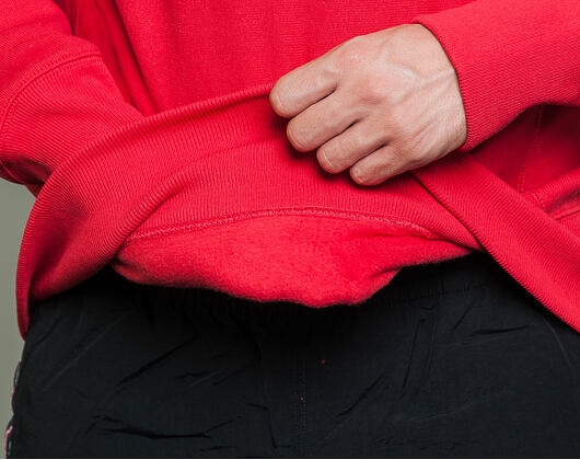 Mikina Champion Crewneck Sweatshirt Mini Classic Logo Red