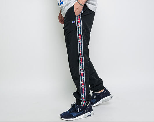 Tepláky Champion Elastic Cuff Pants Stripe Black