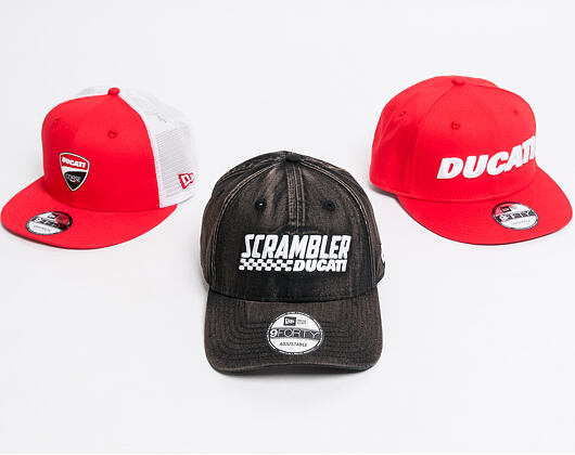 Kšiltovka New Era 9FIFTY FA 18 Wordmark Ducati Scarlett Snapback